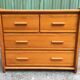 Vintage Scandinavian chest of drawers with 4 drawers in solid pine