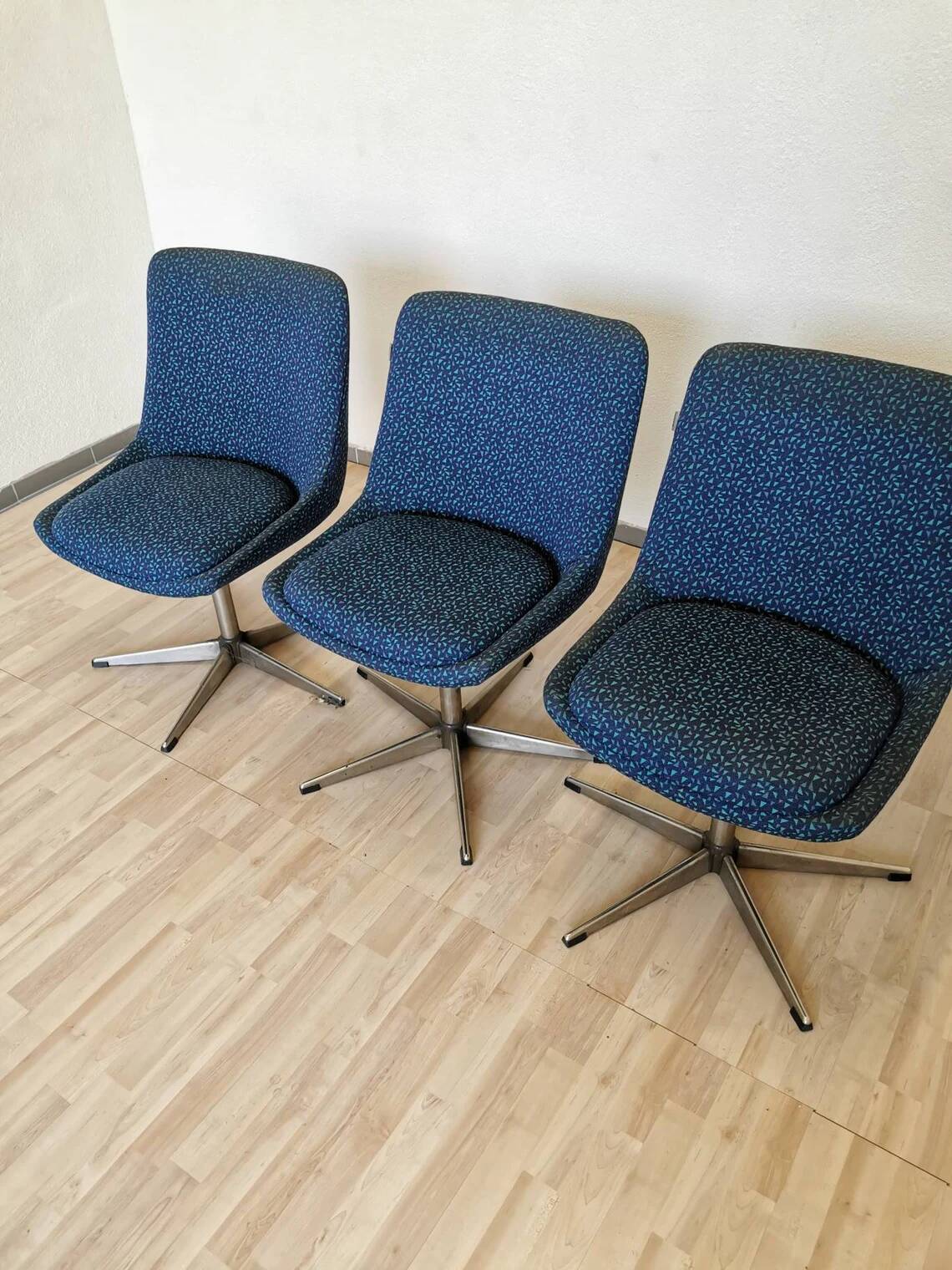 1 of 3 Vintage Niko Kralj Era Swivel Office Chair - Stol Kamnik, Yugoslavia