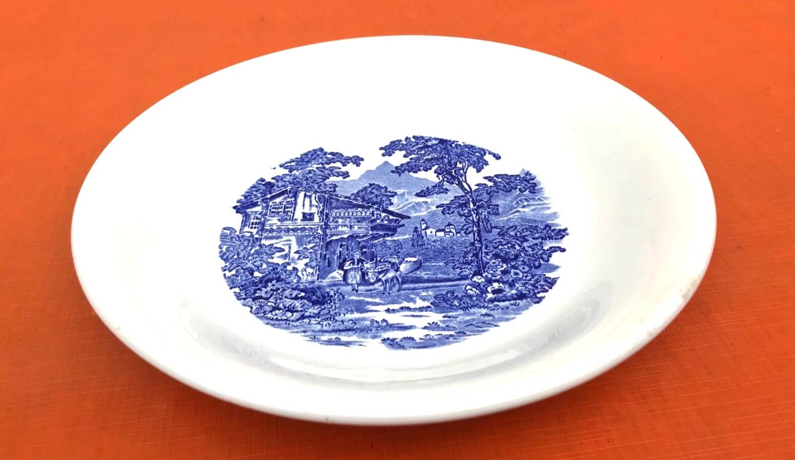 Hollow plate Faïence Lunéville France K&G (Keller Guérin) Tradition