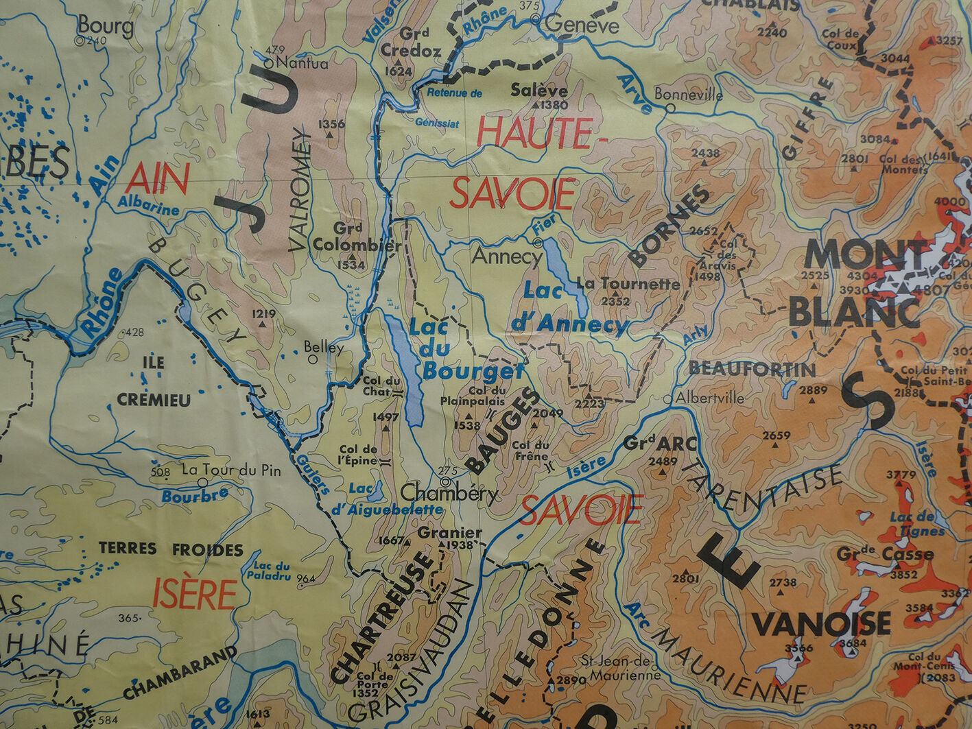 Former vintage school card MDI Rhône-Alpes