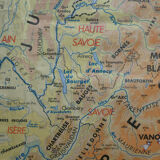 Ancienne carte d'école vintage MDI Rhône-Alpes
