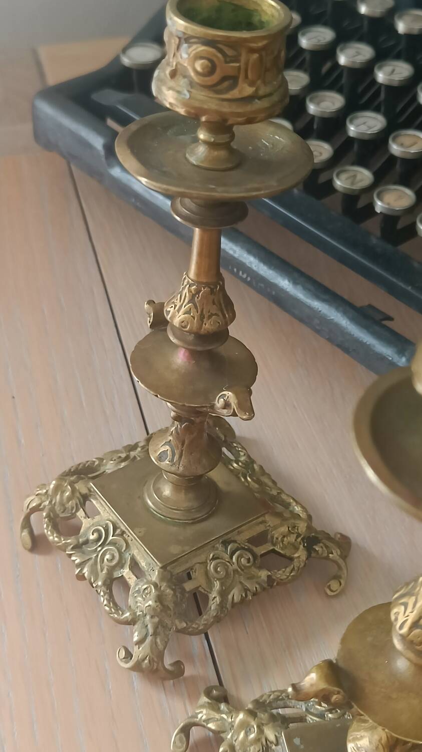 Antique baroque candlesticks