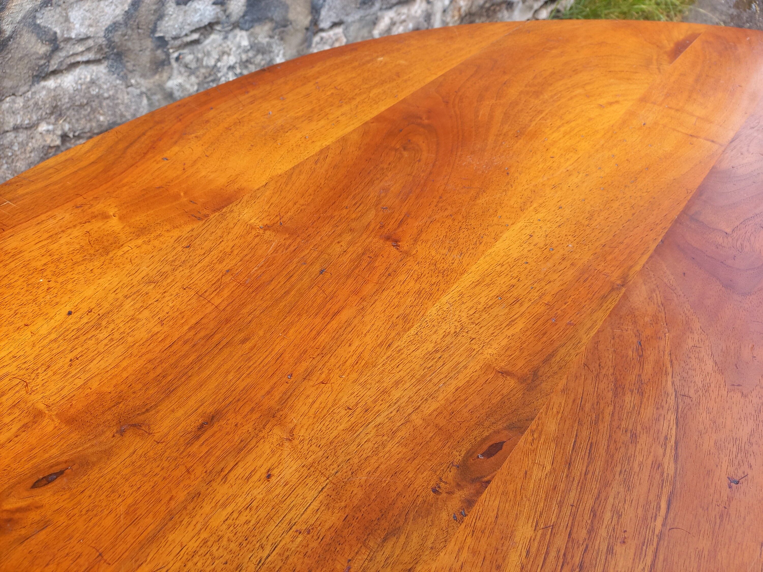 Oval farmhouse table 130 cm