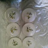 6 Luneville dessert plates