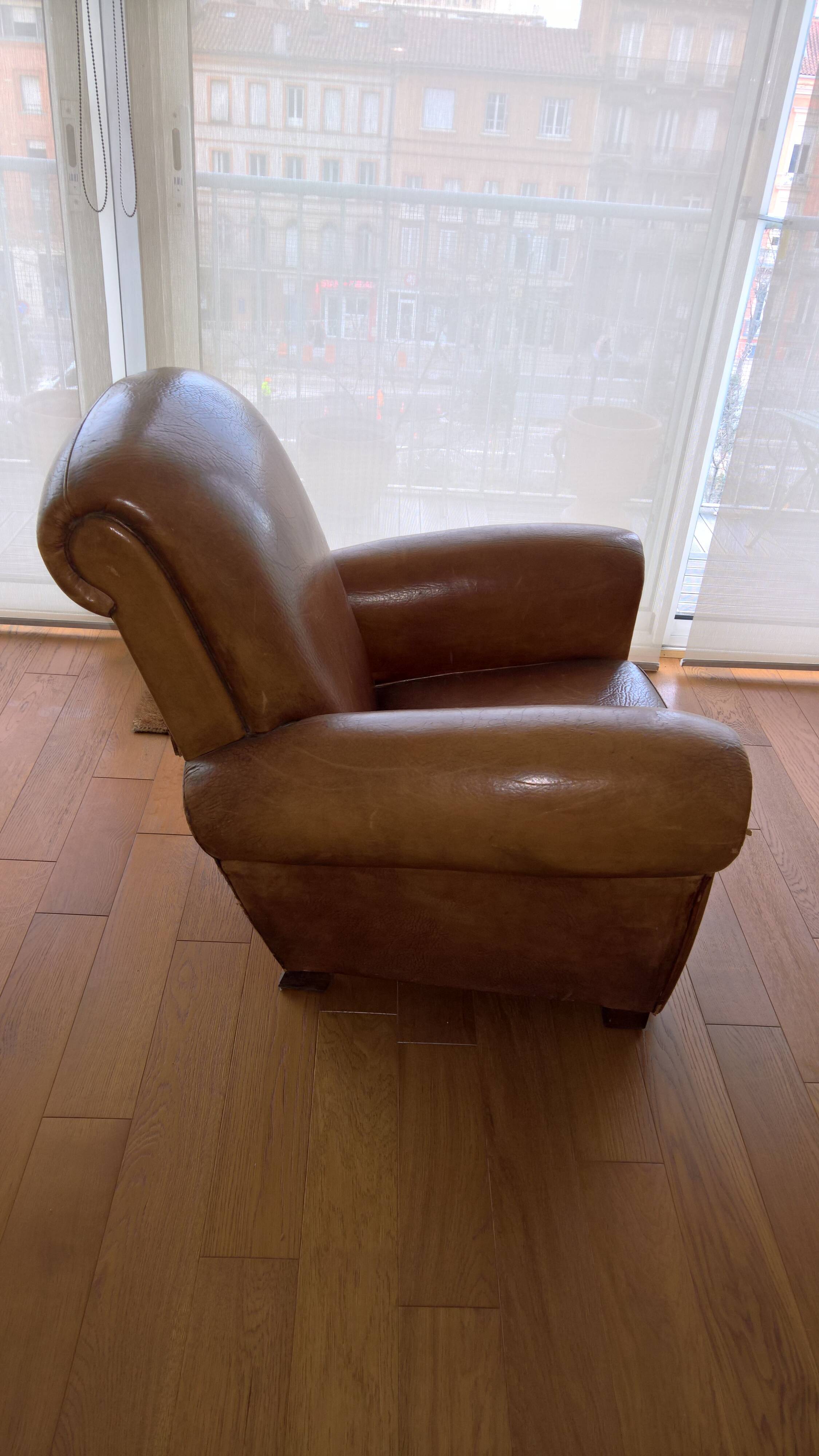 Pair of club chairs
