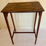 Art Deco pyrograved table