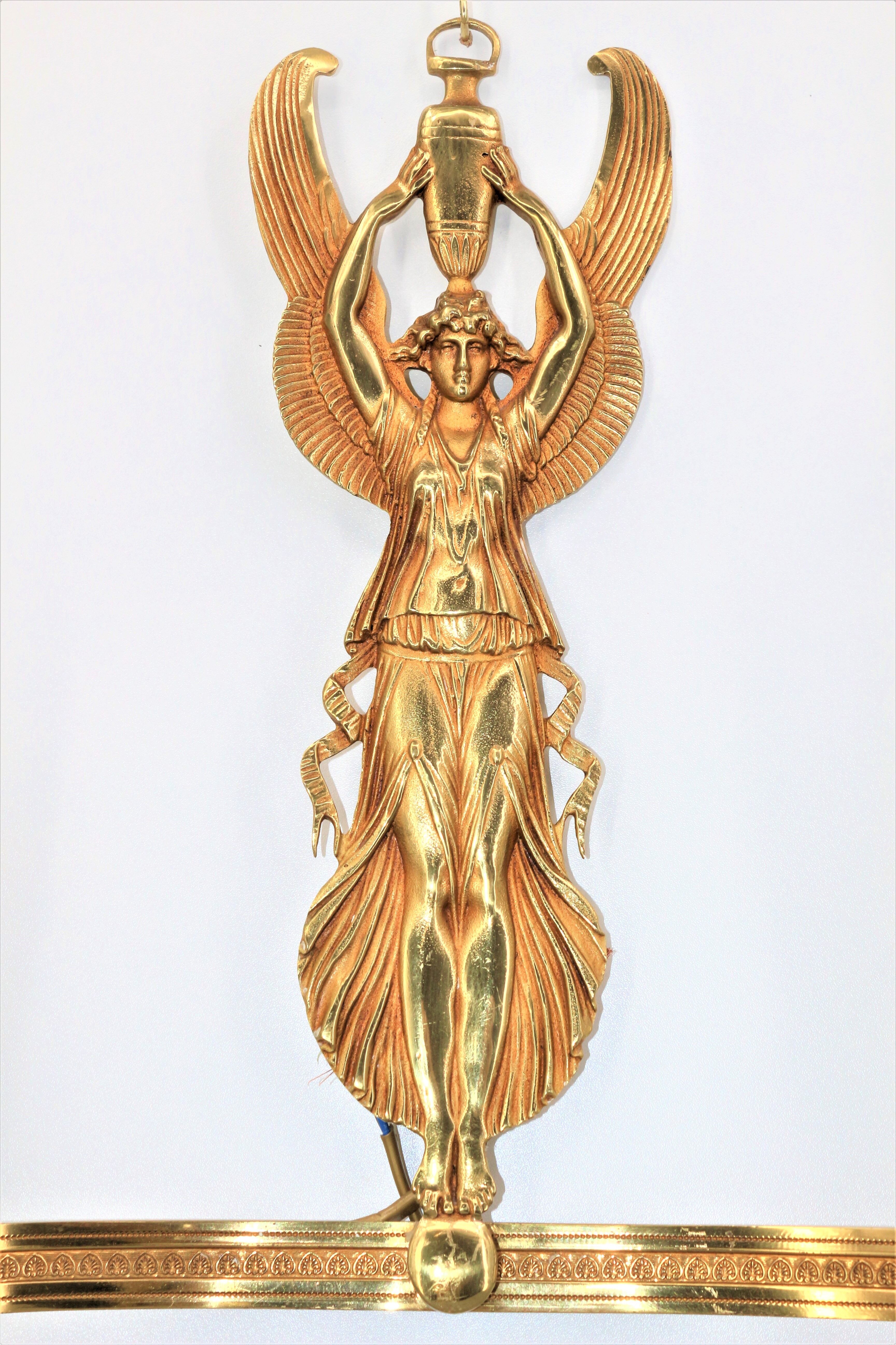Paire d'appliques en bronze doré de style directoire/empire