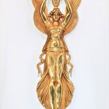 Pair of gilded bronze sconces in Directoire/Empire style
