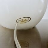 Alabaster lamp with double lighting, "ball" shape, 1970