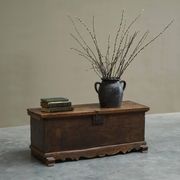 Oak and wrought iron mallet, early 18th century.