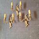 series lot 3 bronze wall lights