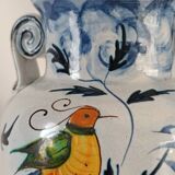 Vase faïence peint main Italie vintage