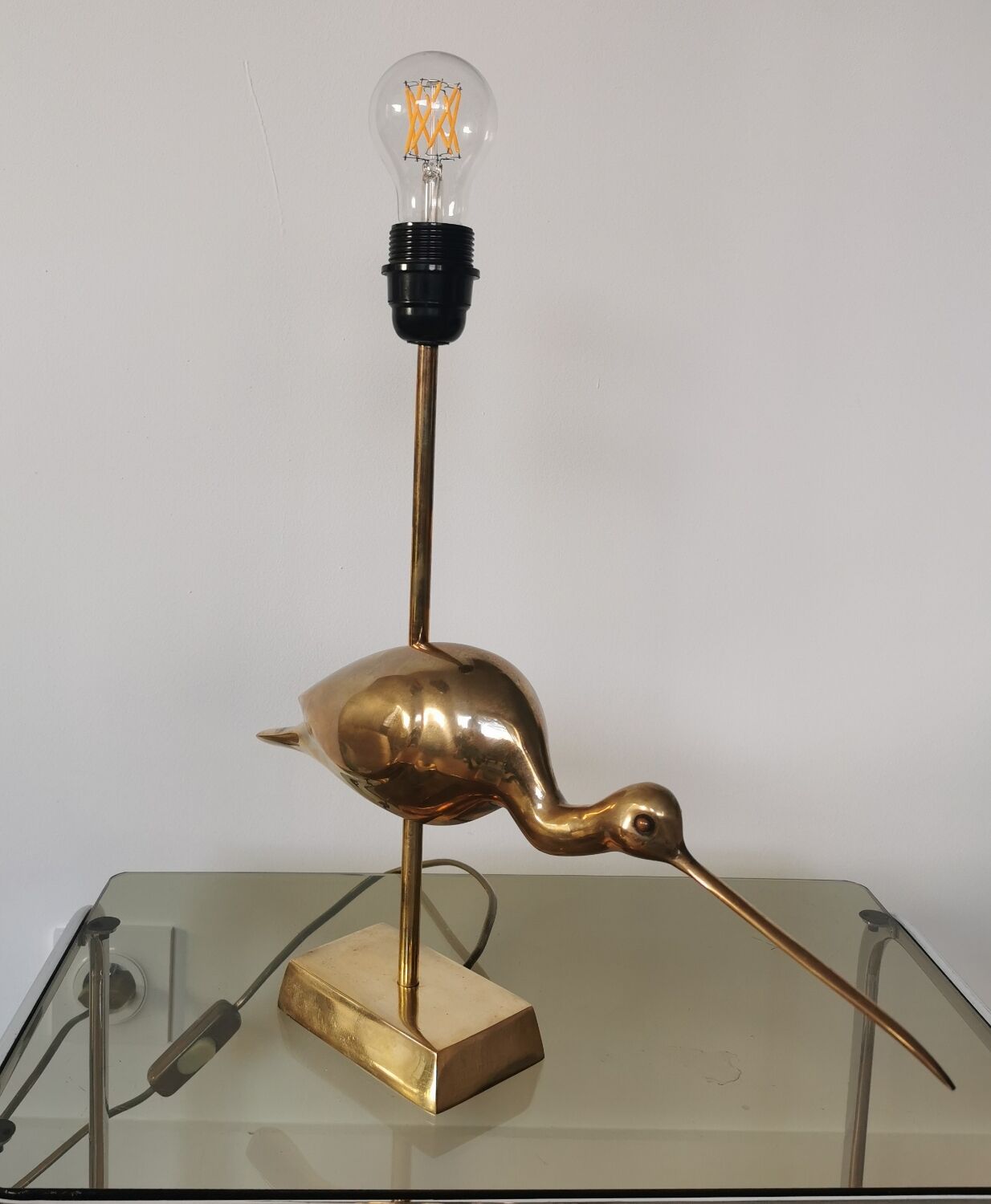 Ibis brass lamp foot