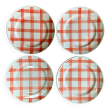 4 Moulin Des Loups “torchon” dessert plates