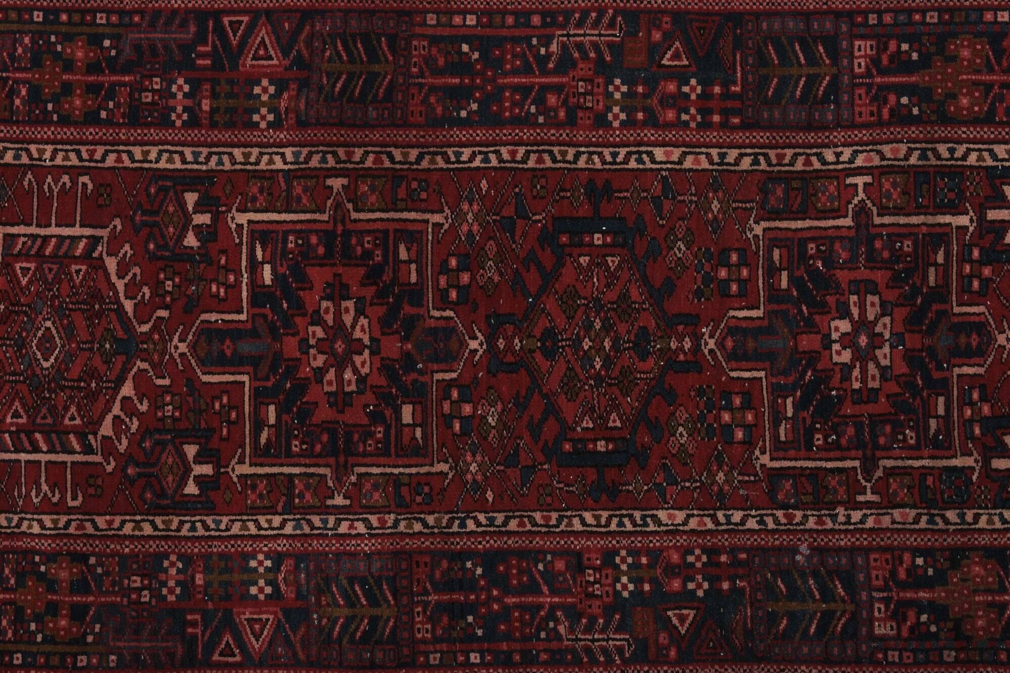 Vintage Turkish hallway rug 112x330 cm