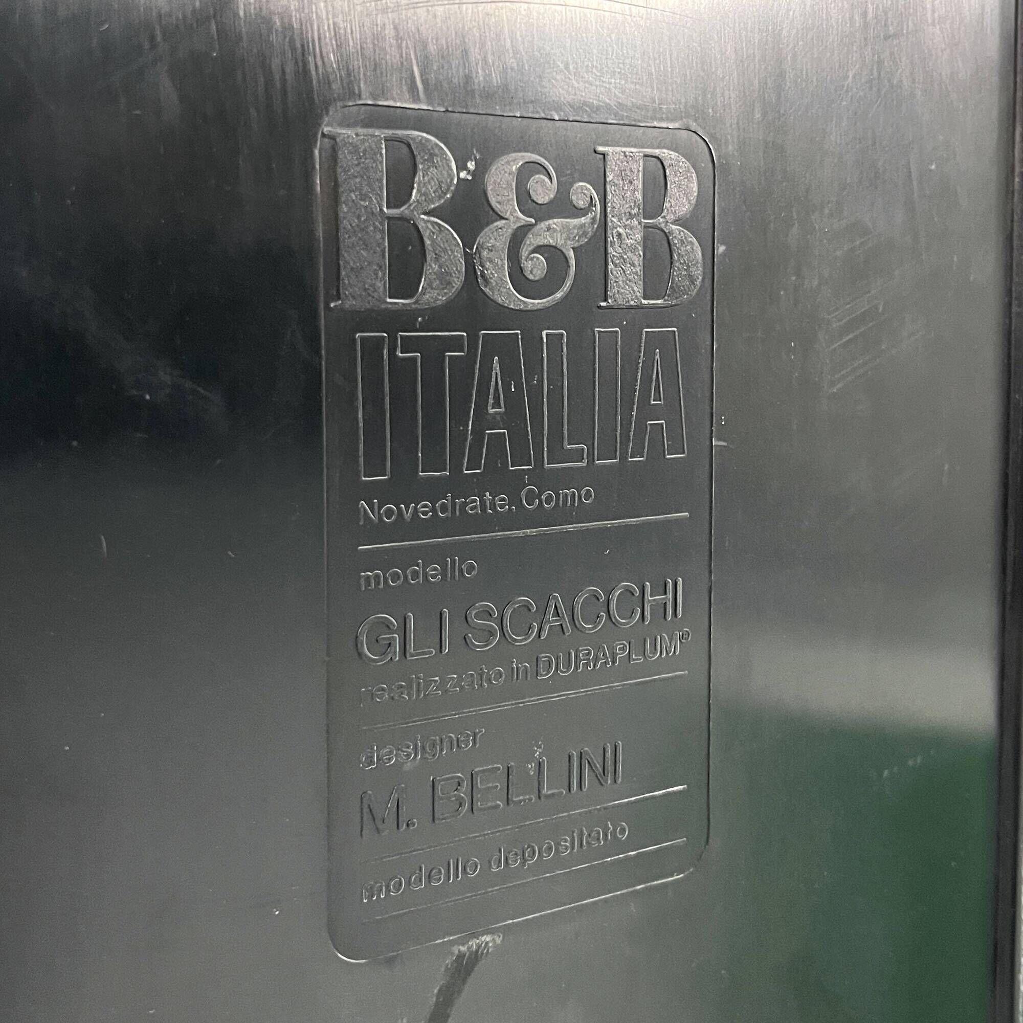 Set of 3 coffee tables Gli Scacchi by Mario Bellini for B&B Italia.