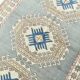 4x7 Vintage Oushak Area Rug, Beige & Grey Turkish Pattern Rug, 128x206 Cm