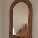 Rattan mirror