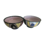 2 vintage 70s Vallauris bowls
