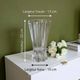 Vintage cut crystal vase, 1950s Art Deco style.