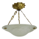 Art Deco washbasin suspension Loti Nancy, Delatte, glass paste, floral decoration