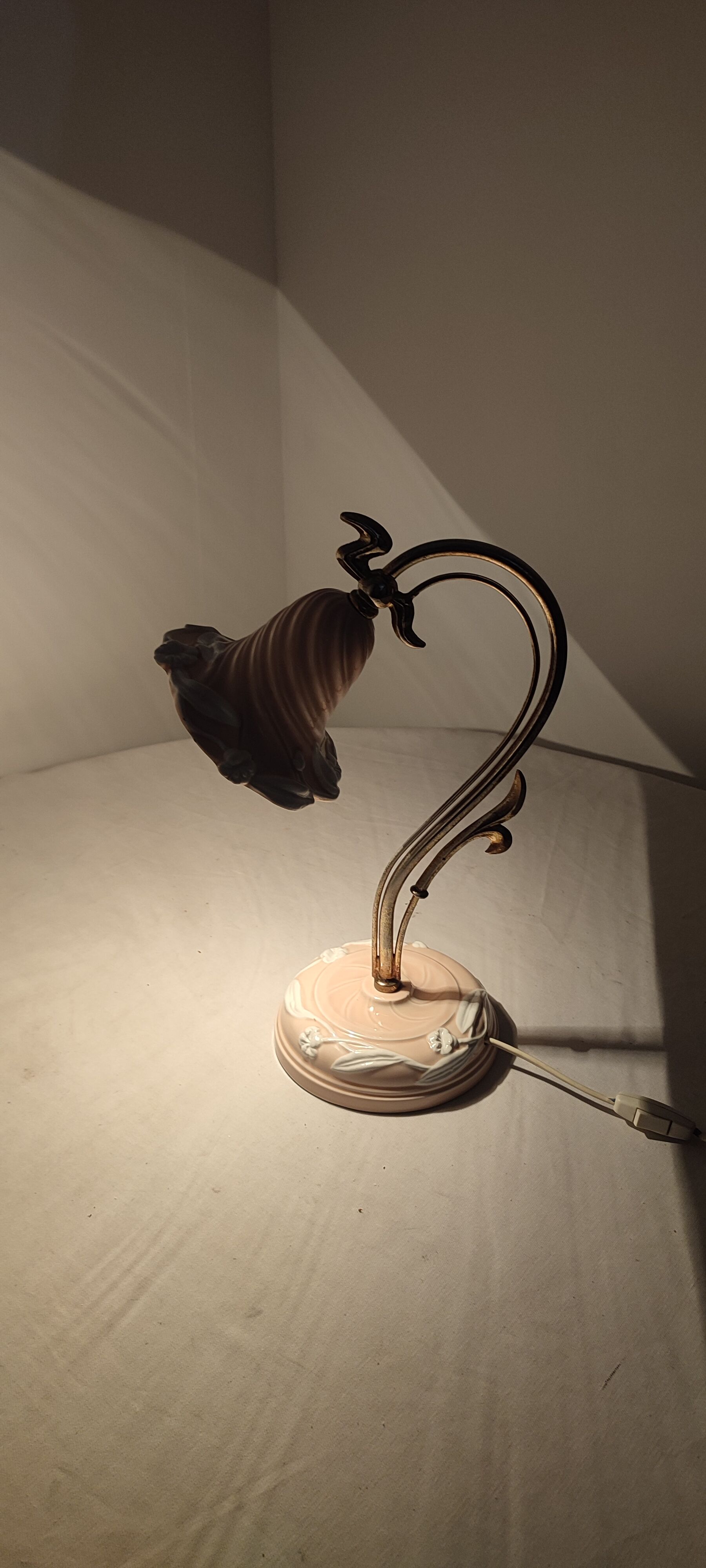 Ceramic desk lamp. Spain, 1980s