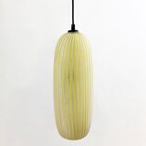 Mid-Century Modern Yellow Glass Pendant Lamp, Italy, 1960s