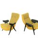 Theo Ruth pour les chaises Artifort Modèle 107 et 137 en Hallingdal Kvadrat.