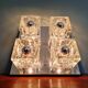 Square ceiling light/wall light Ice Cube, Peill & Putzler, 1970