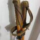 Old pair of wooden skis - vintage sport