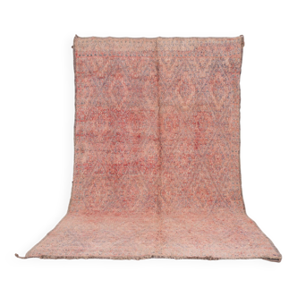 Pink Vintage Beni Mguild Rug 201 CM X 340 CM - tapis berber