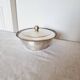Sugar bowl, pot or cup with lid in Brushed Silver Metal 8Gr