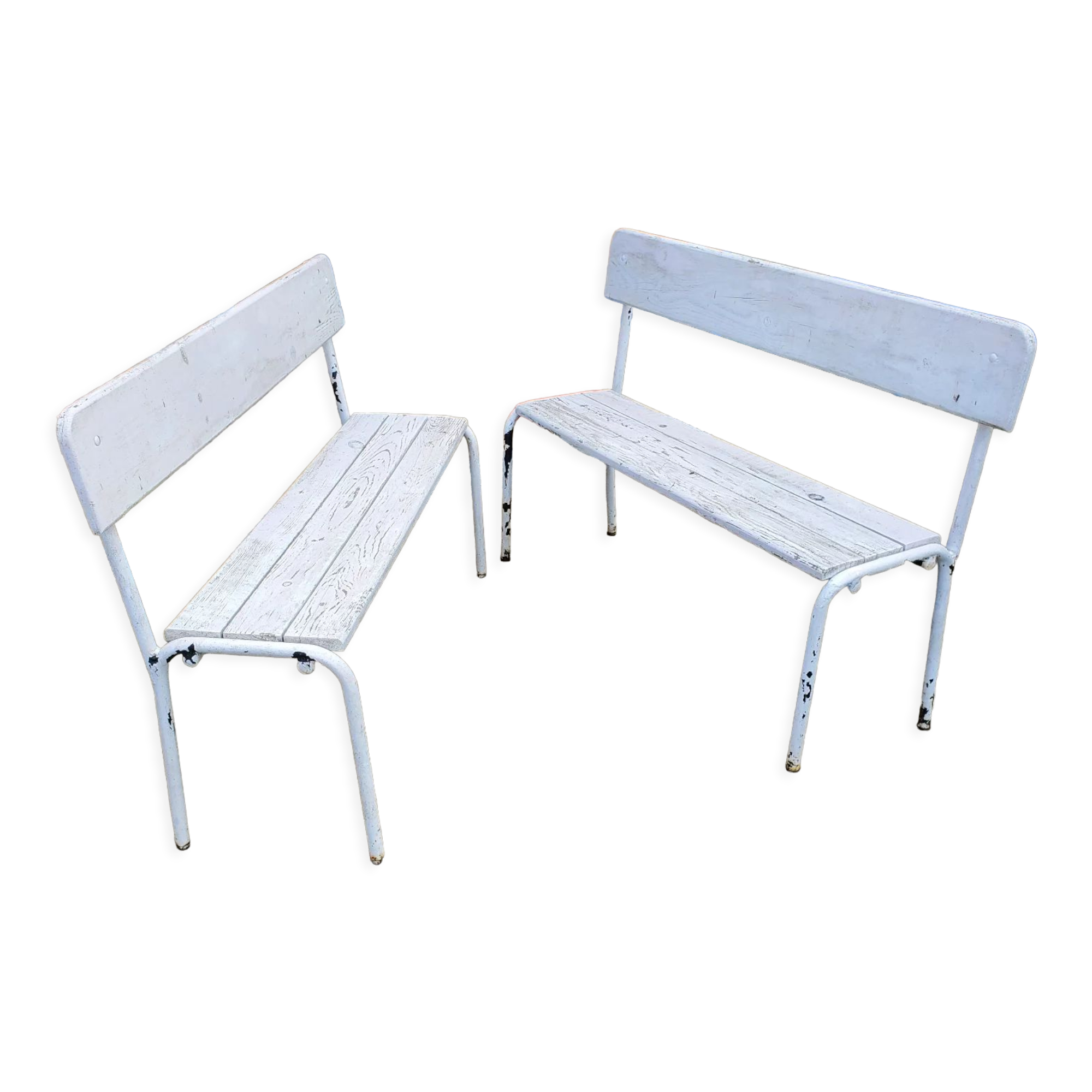 Pair of garden benches