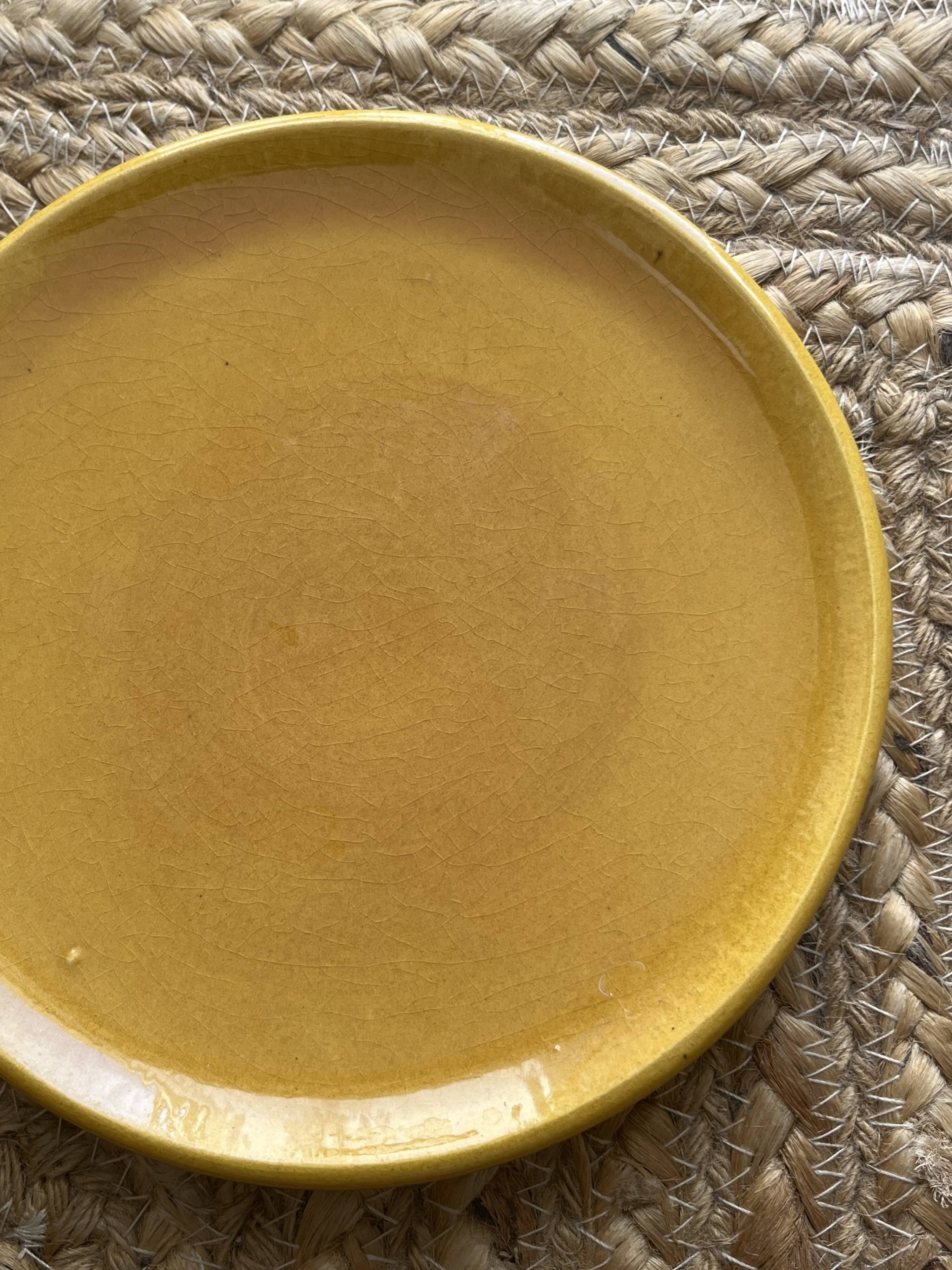 5 ceramic plates from the 1960s, Biot style