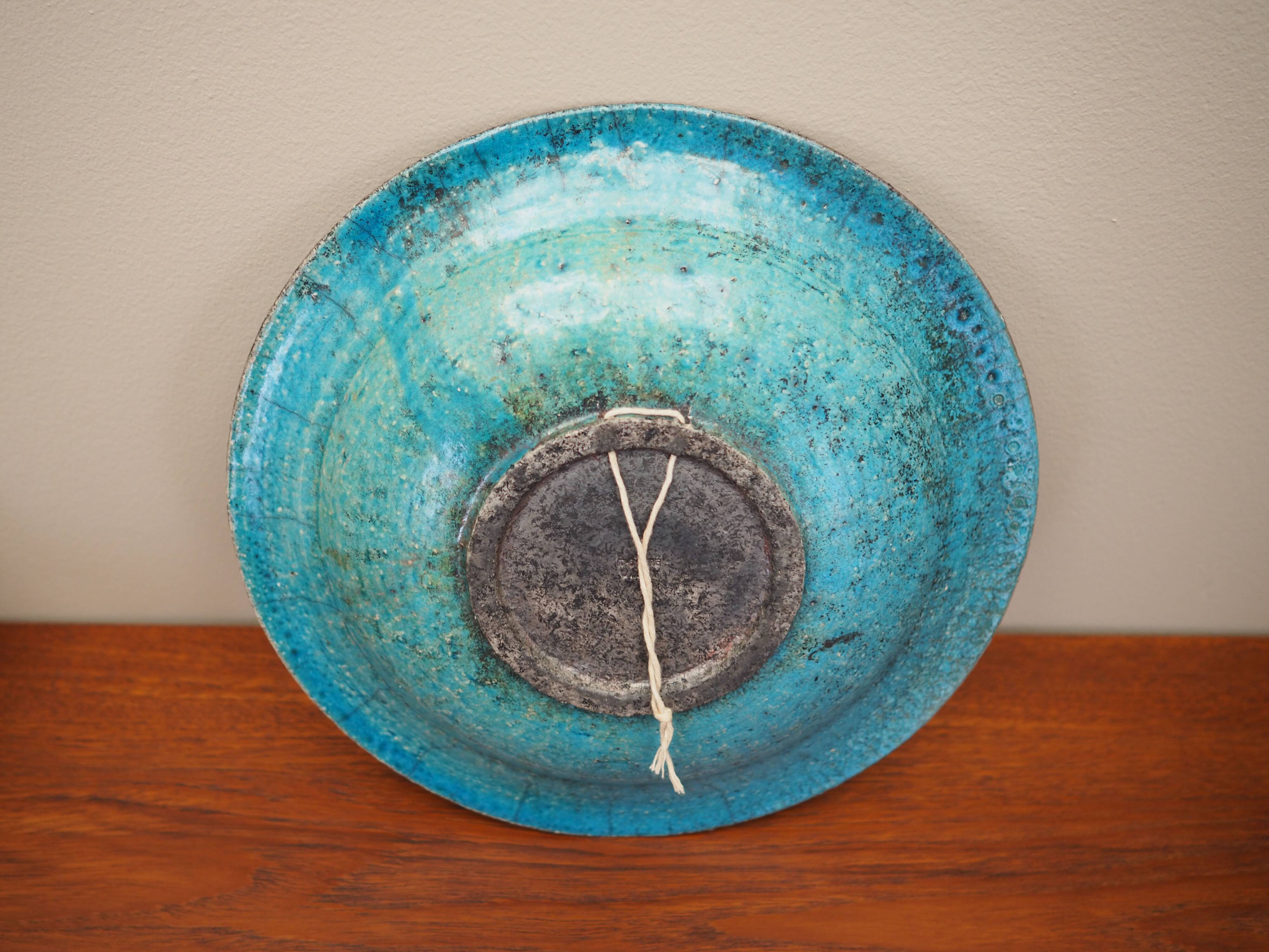 Ceramic platter, Danish design, 1960s, manufacture: Denmark
