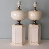 Suite of 2 table lamps from maison Le Dauphin, France 1960-1970