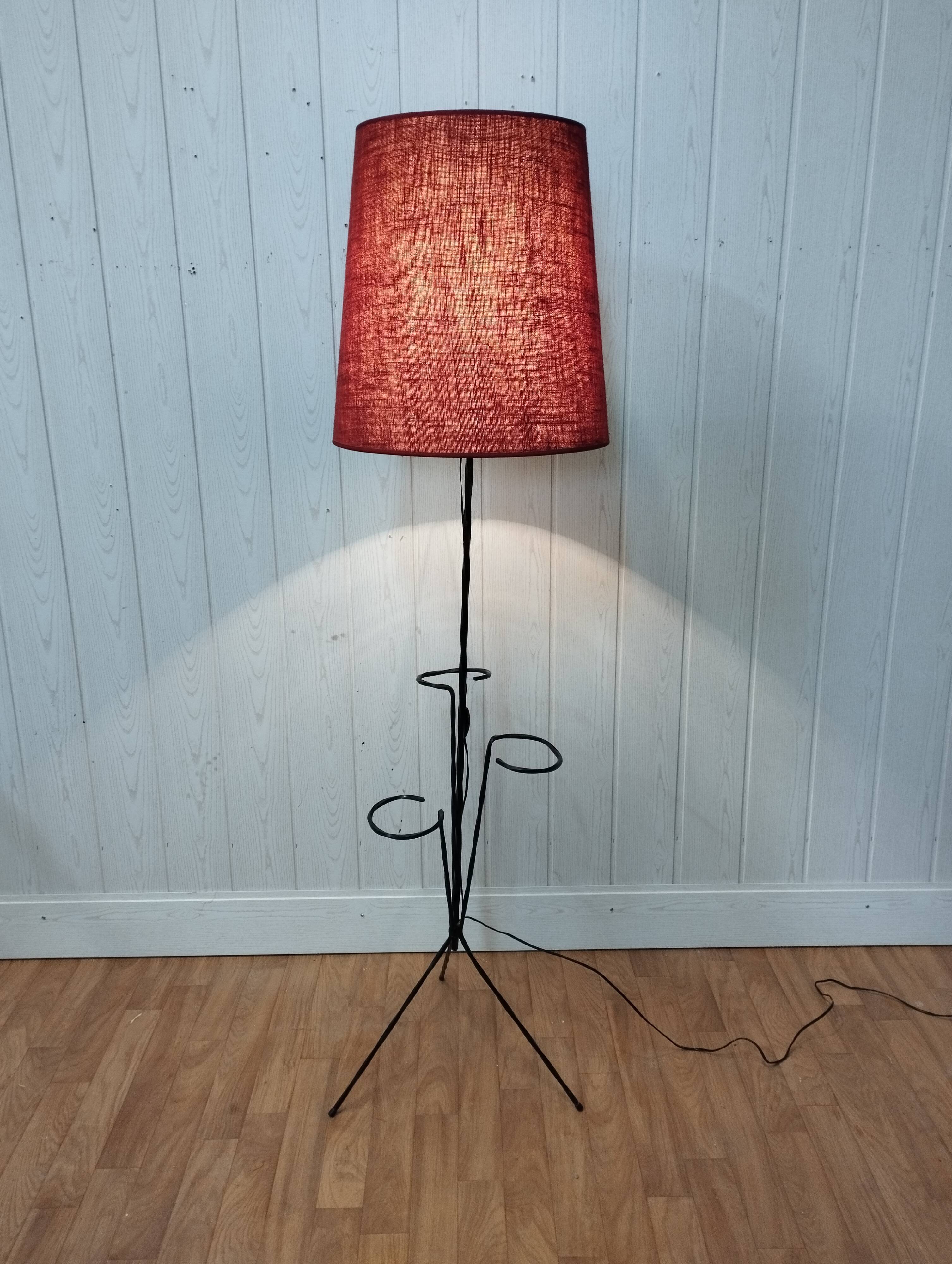 Vintage tripod floor lamp 60s