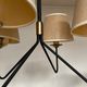 Modernist pendant lamp 1950 in the taste of Jean Royère tube and brass