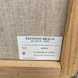 Cadre édition Braun et Cie representant « genis » la branche de sorbier