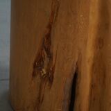 Fauteuil Stump Moderne en Pin Massif, par un Ébéniste Suédois, Wabi Sabi, années 1960