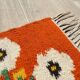 Carpet rolakan in wool decoration tulips 46cm x 25cm