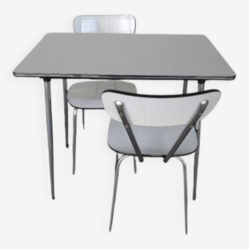 Formica Dining Table + 2 Chairs