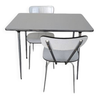 Formica Dining Table + 2 Chairs