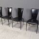 Set of 4 post modern dining chairs by Arper Italy, 1980s