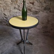 Table bistrot Art déco française REX avec plateau en bakélite, vers 1930