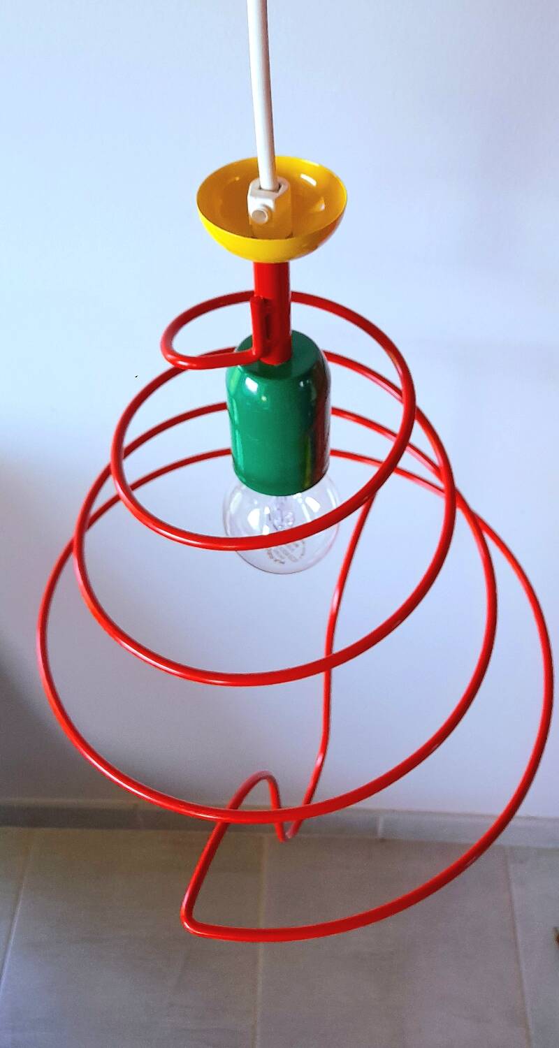 Spiral suspension, Memphis, 80s.