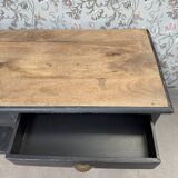 Grande table de drapier patinée (rénovée)