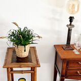 Bamboo side table late 19th century Perret and Vibert style
