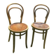 Paire de chaises  bistrot Thonet