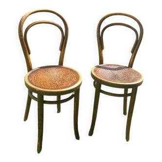 Pair of Thonet bistro chairs